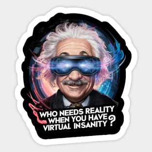 Funny Albert Einstein Sticker